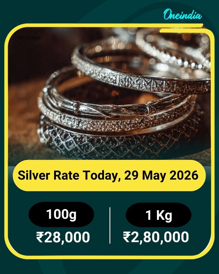 Silver Rate Today, 29 May 2026