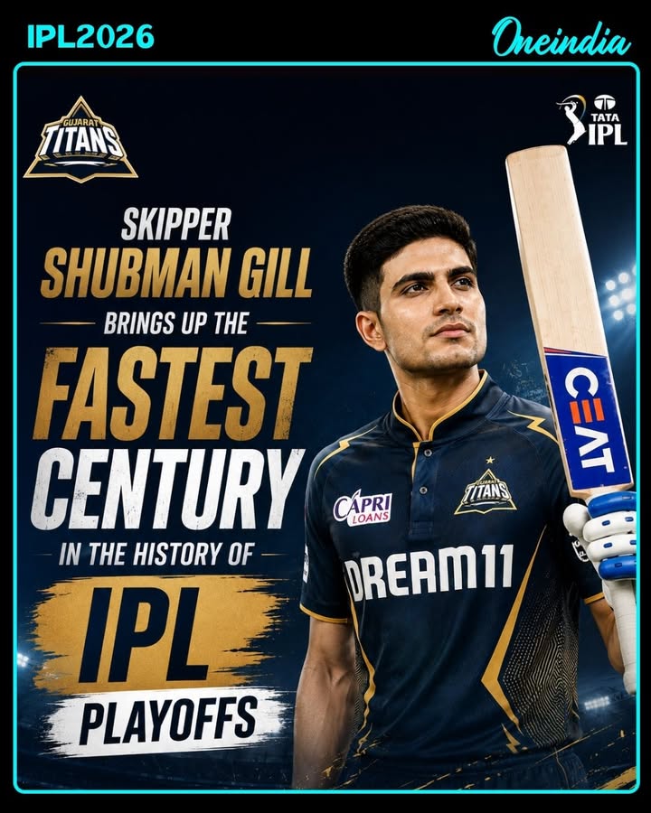 Shubman Gill Smashes Fastest Century in IPL Playoff History
