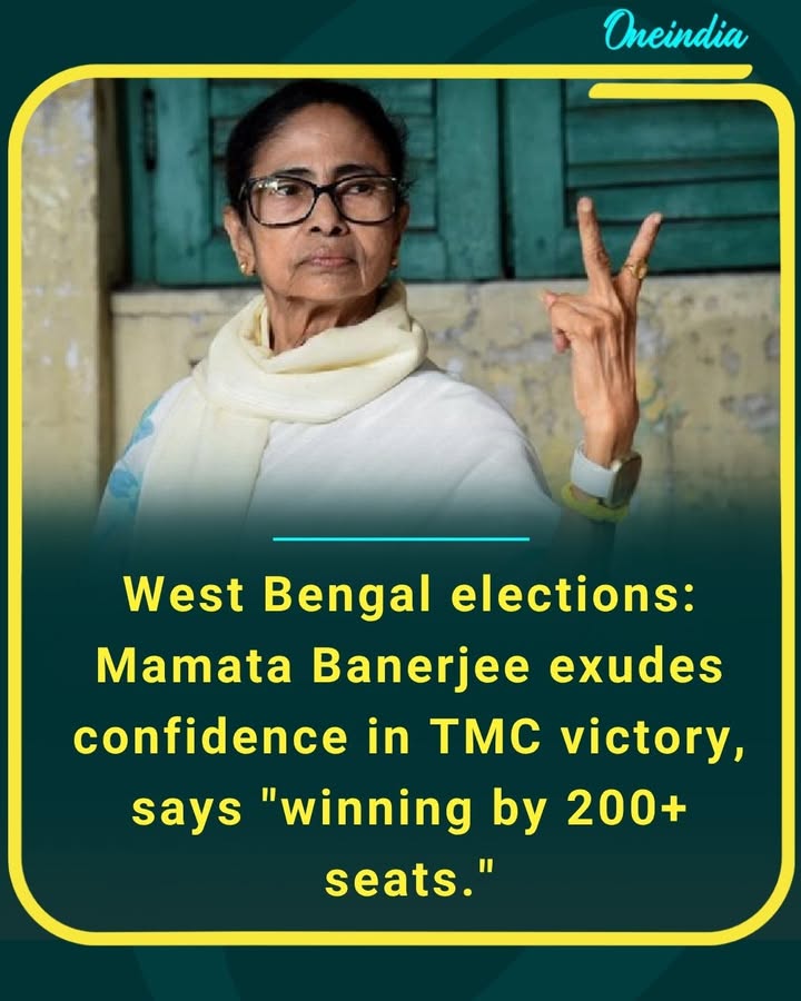 Mamata Banerjee strikes a confident tone ahead of the West Bengal elections, asserting that the Trinamool Congress is set for a sweeping mandate with over 200 seats. Her remarks signal strong optimism within the party as the state gears up for a high-stakes electoral battle