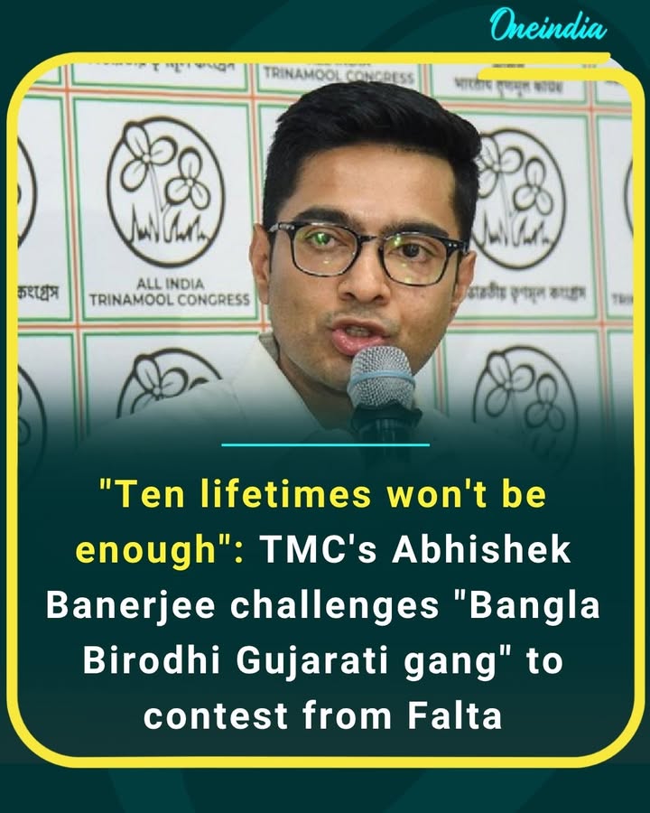 “Even ten lifetimes won’t be enough to defeat Bengal’s spirit,” says Abhishek Banerjee as he dares critics to contest from Falta.