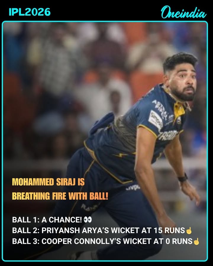 Mohammed Siraj Breathes Fire with Early Double Strike