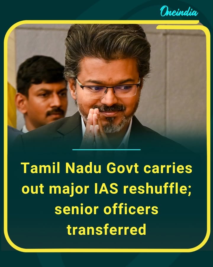 Tamil Nadu government has carried out a major IAS reshuffle, transferring several senior officers in a significant administrative overhaul.