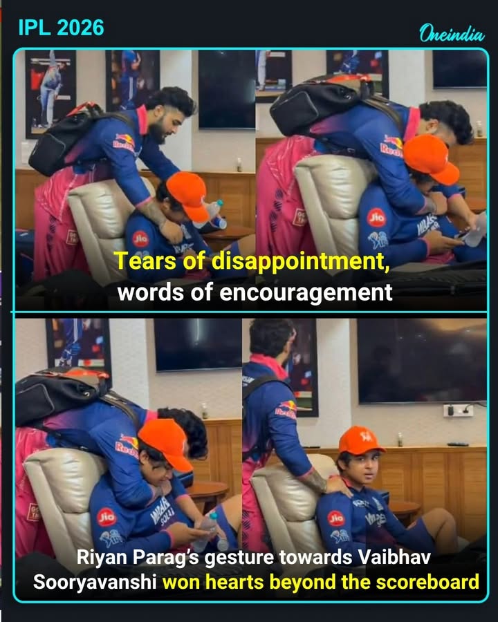 The Rajasthan Royals skipper was seen comforting young Vaibhav Sooryavanshi after the Qualifier 2 defeat.