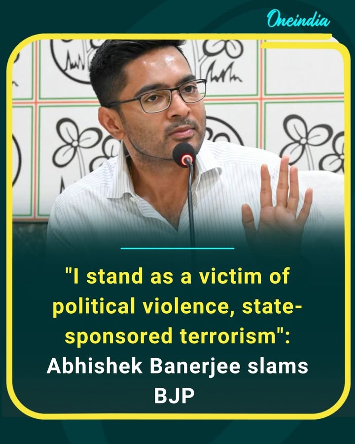 'I am not just a witness, but a victim of political violence and state-sponsored intimidation,' says Abhishek Banerjee as he launches a sharp attack on the BJP amid escalating political tensions.