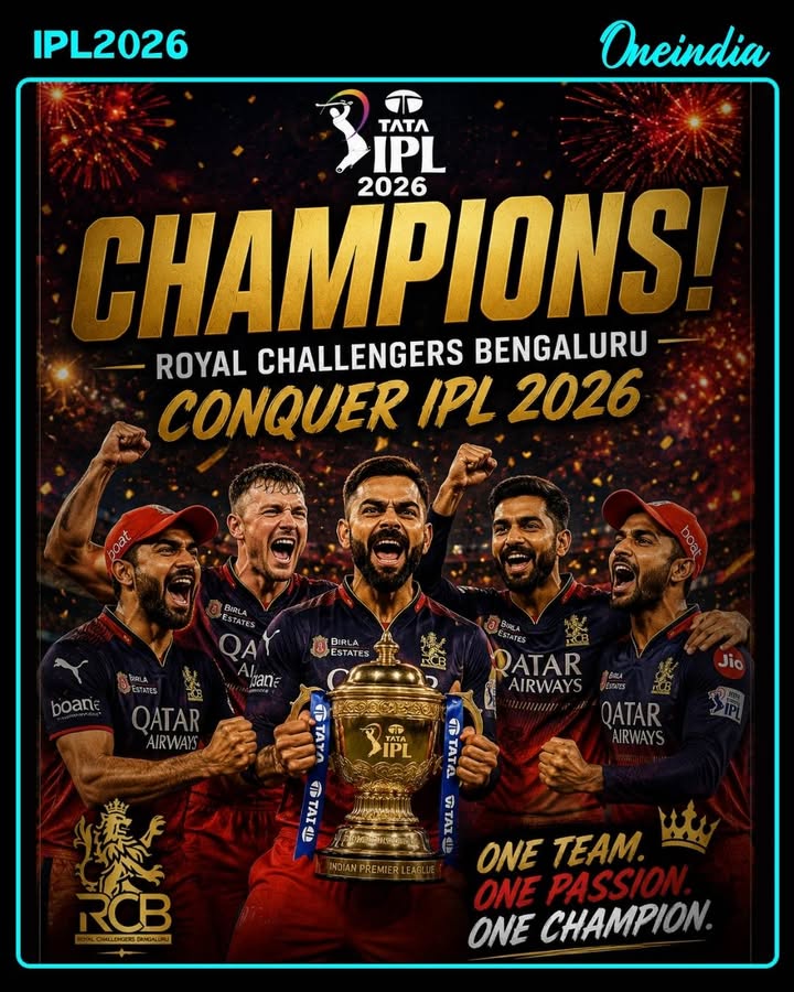 RCB Are IPL 2026 Champions Once Again! 🏆