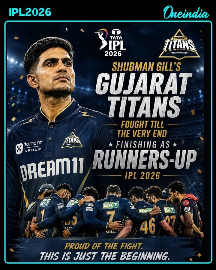 Gujarat Titans Finish as IPL 2026 Runners-Up After Brave Campaign