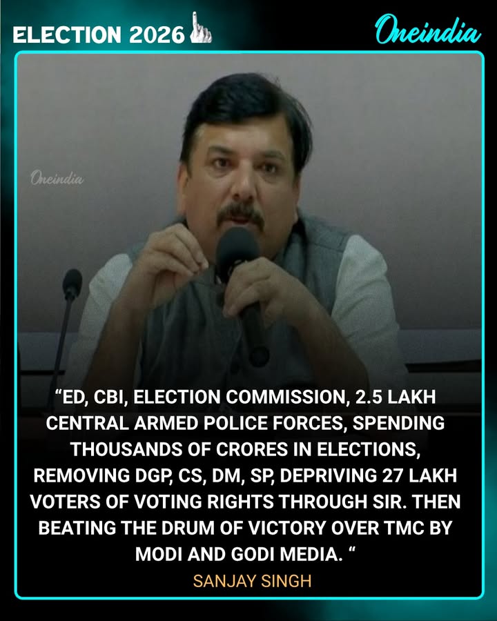 Sanjay Singh Targets BJP & Agencies Over Bengal Results