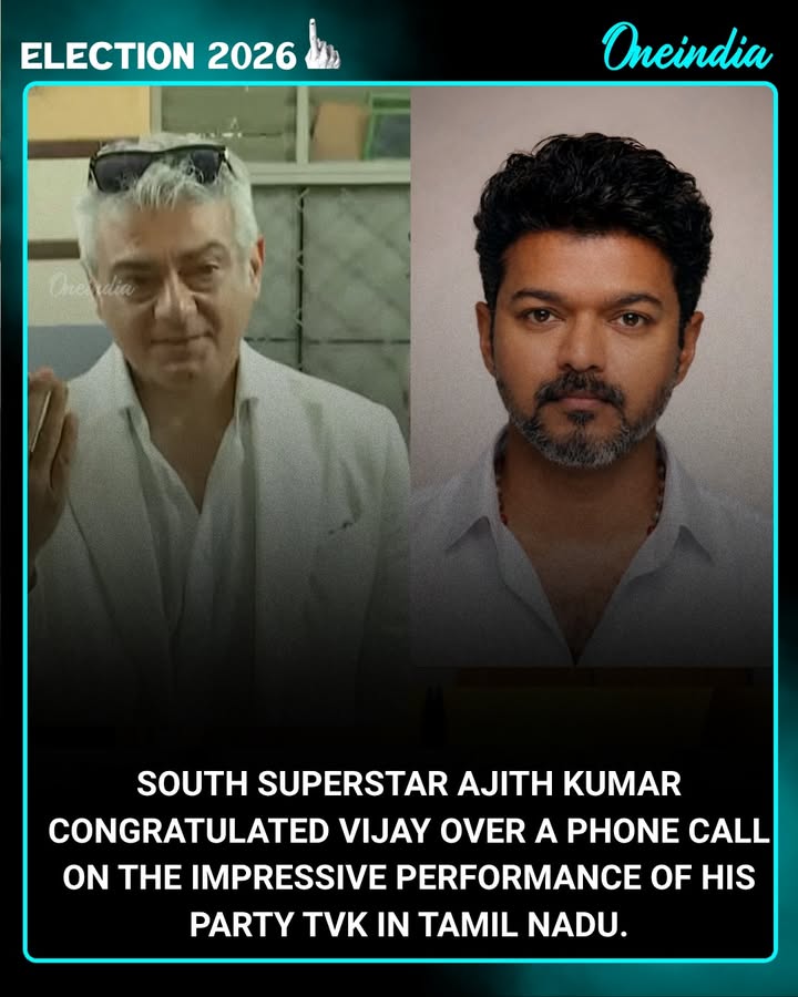 Ajith Kumar Calls Vijay, Congratulates Him on TVK’s Performance