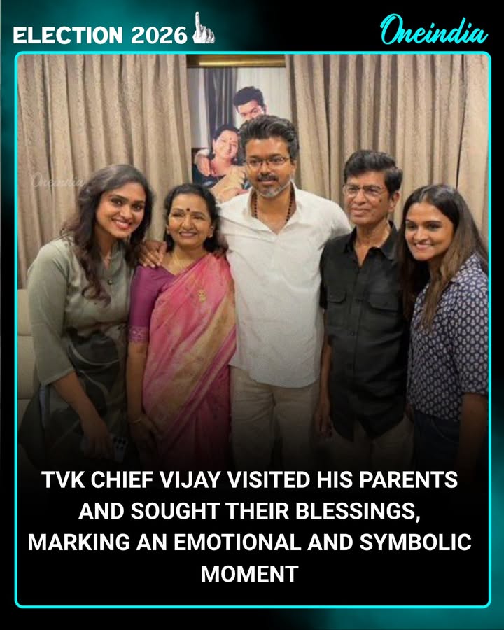 Vijay Seeks Parents’ Blessings After Election Victory
