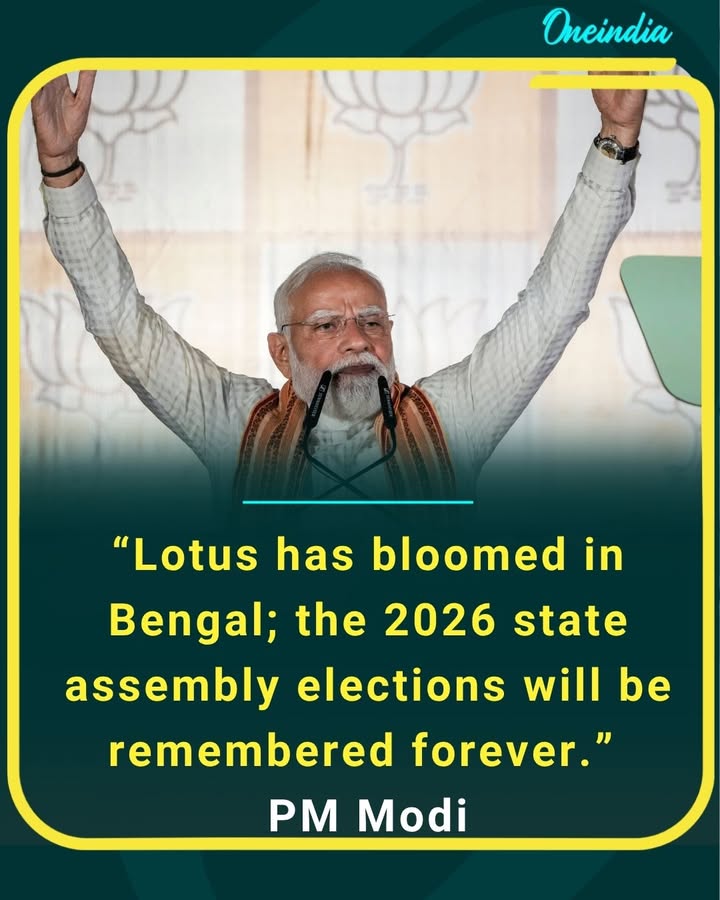 A historic bloom in Bengal  as the 2026 Assembly elections mark a moment that will be remembered for years to come.