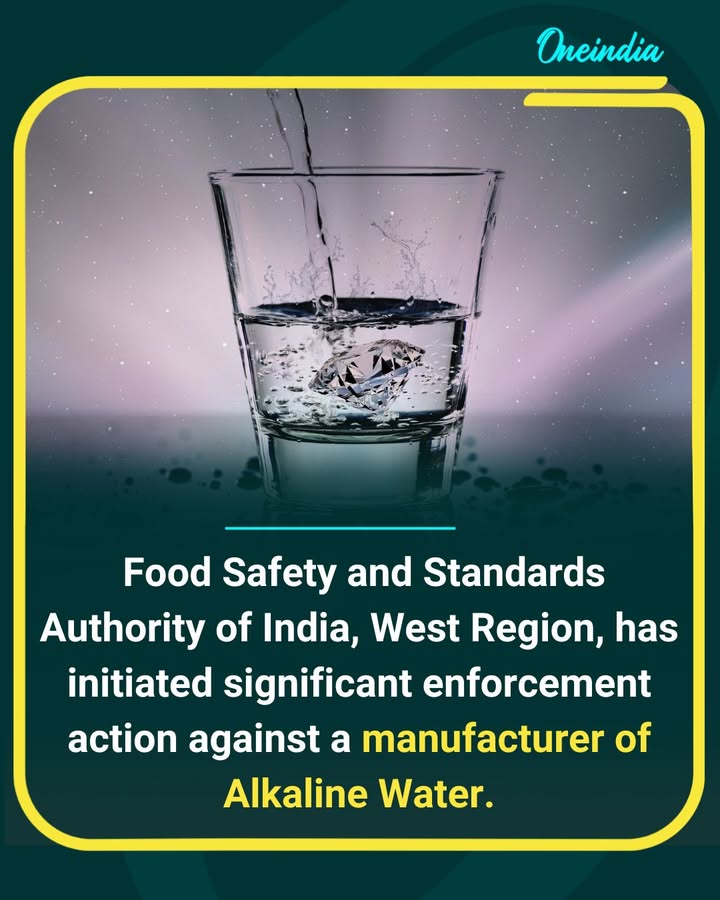 The Western Regional Office of the Food Safety and Standards Authority of India has initiated major enforcement action against a manufacturer of alkaline water after receiving a consumer complaint through the Food Safety Connect portal. The move reflects increased regulatory scrutiny and the authority’s focus on ensuring food and beverage safety standards across the country.