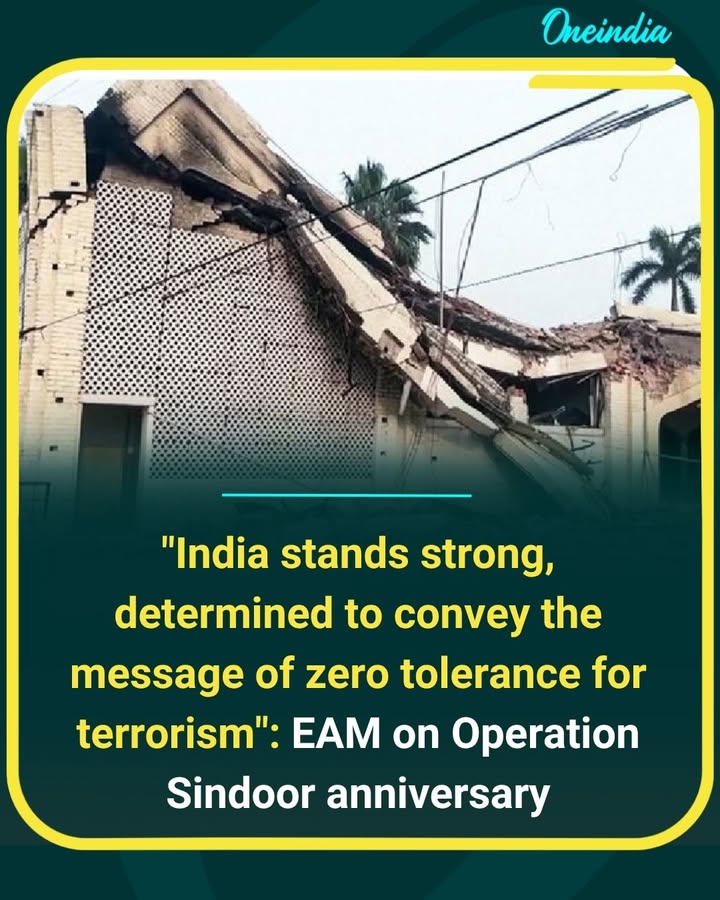 India stands united and resolute against terror. On the anniversary of Operation Sindoor, EAM reaffirmed the nation’s unwavering message of zero tolerance towards terrorism