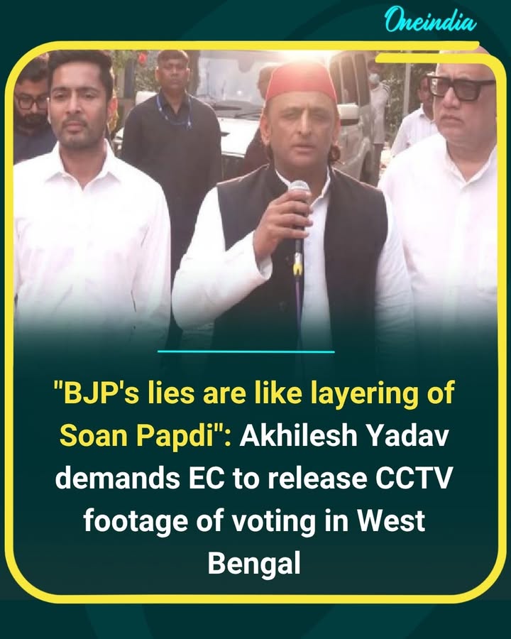 “BJP’s lies are layered like Soan Papdi,” says Akhilesh Yadav as he urges the Election Commission to release CCTV footage of voting in West Bengal. Political heat rises over transparency and poll accountability ahead of fresh debates.