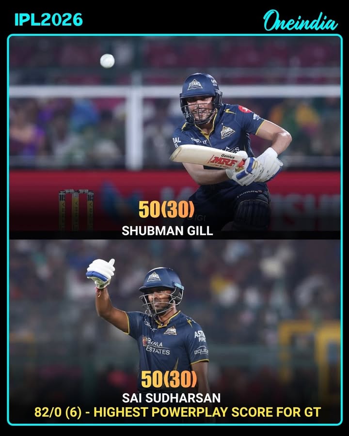 Gujarat Titans Register Highest Powerplay Score in Franchise History