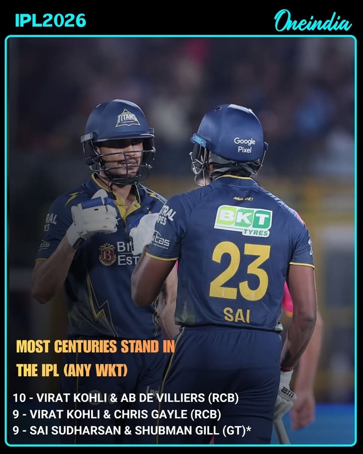 Sai Sudharsan & Shubman Gill Enter Elite IPL List