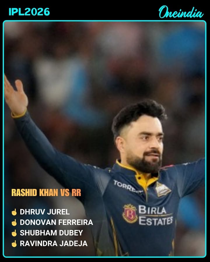 Four Big Wickets! Rashid Khan Puts RR Under Massive Pressure.