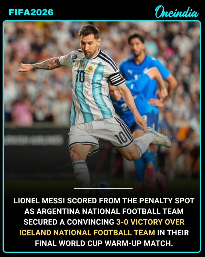 Messi Converts Penalty as Argentina Cruises Past Iceland 3-0