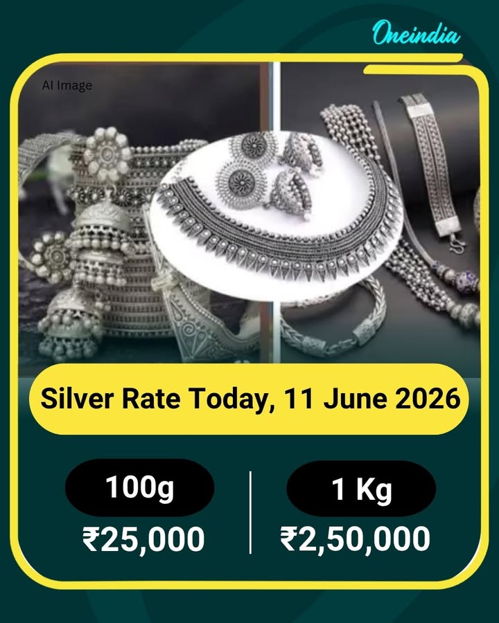 Silver Rate Today, 11 June 2026