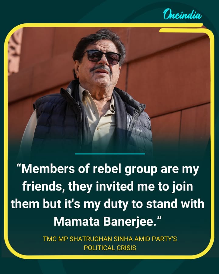Shatrughan Sinha Says Rebels Invited Him, But He Stands with Mamata Banerjee
