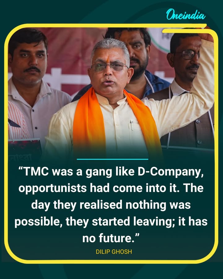Dilip Ghosh Launches Sharp Attack on TMC Amid Political Turmoil