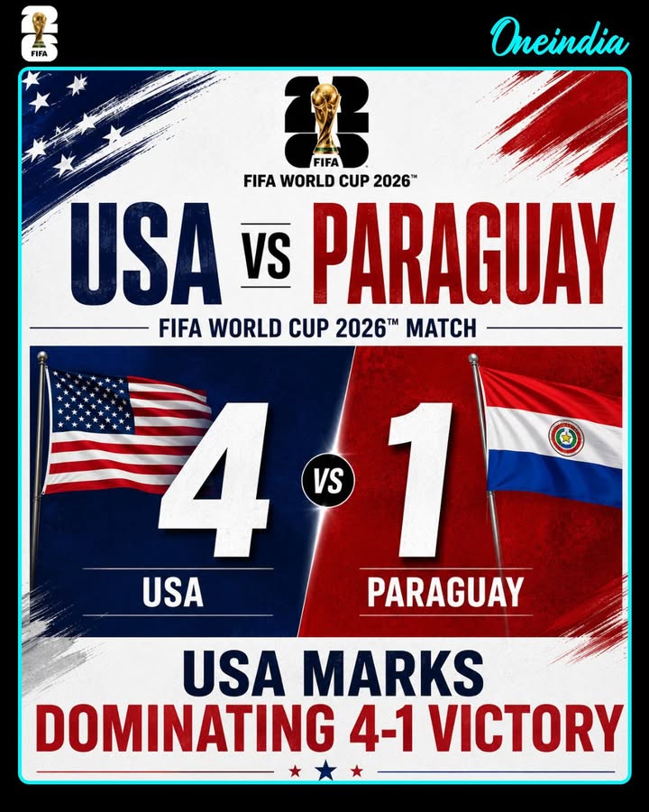 USA Crush Paraguay 4-1 to Open World Cup 2026 Campaign in Style
