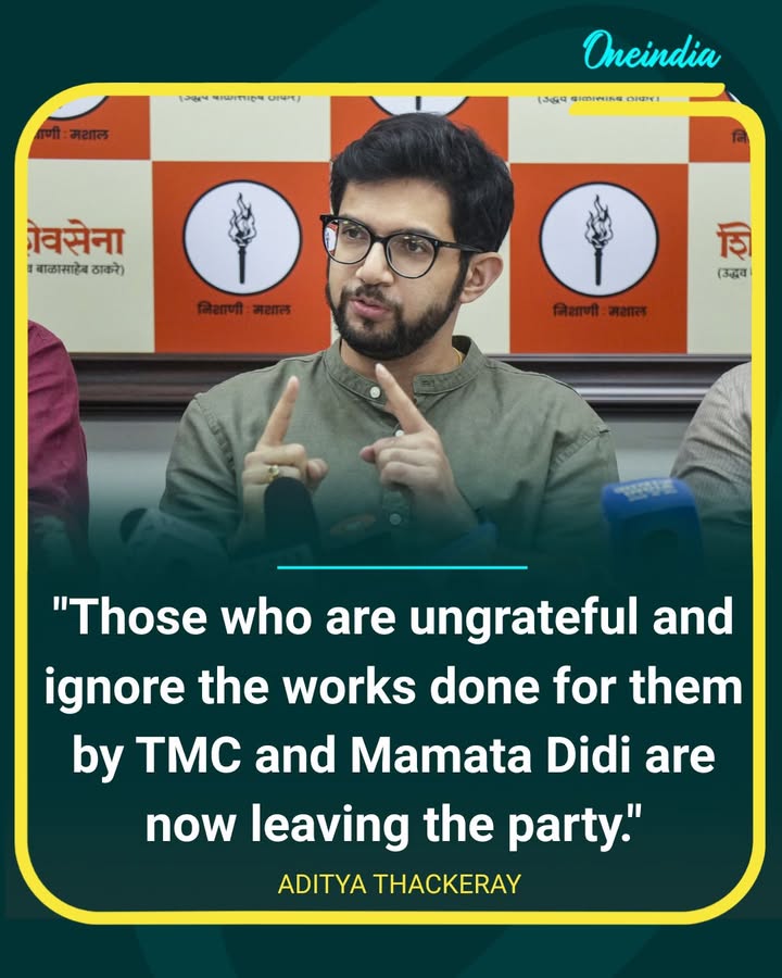 Aaditya Thackeray Takes Aim at Leaders Leaving Party, Cites “Ungratefulness”