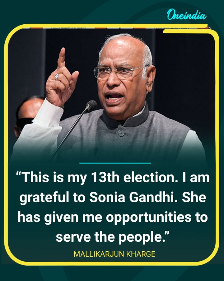 Kharge Expresses Gratitude to Sonia Gandhi Ahead of His 13th Election