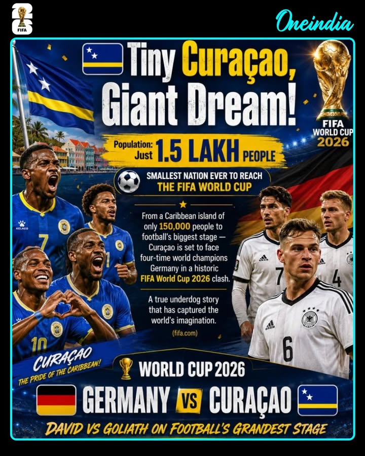 From a Caribbean island of just 1.5 lakh people to football’s biggest stage 🌍⚽