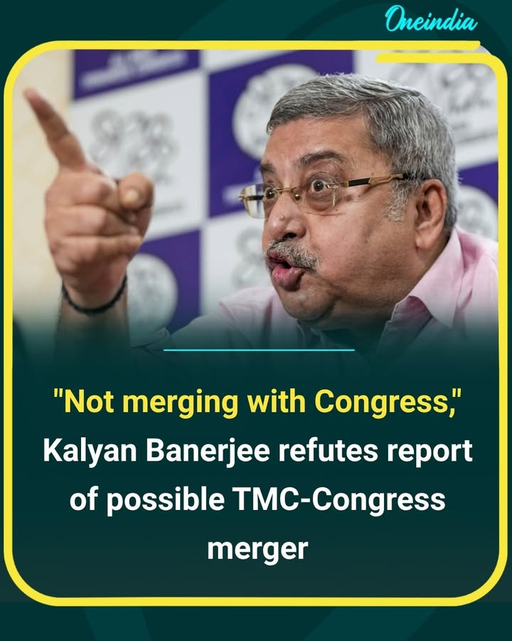 Kalyan Banerjee dismisses speculation of a possible TMC-Congress merger, asserting that the Trinamool Congress will continue its political journey independently.