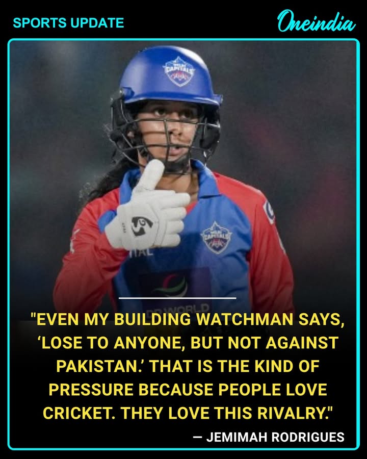 Jemimah Rodrigues Opens Up On India-Pakistan Cricket Pressure