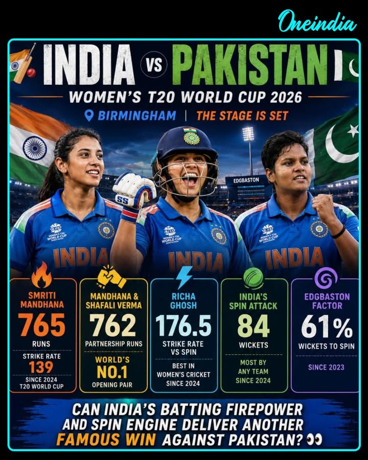 India vs Pakistan. World Cup. Birmingham. The stage is set.