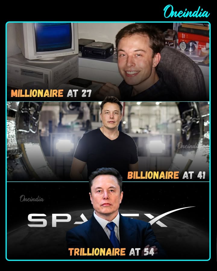 From a 27-year-old millionaire to a 54-year-old trillionaire, Elon Musk proves that relentless ambition and big bets at SpaceX can truly change the world.
