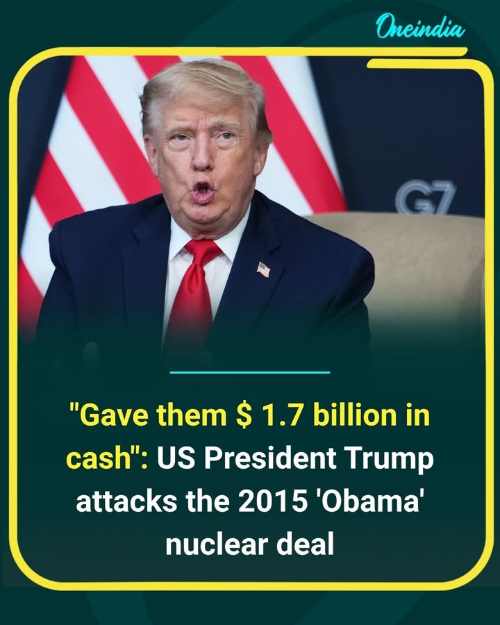President Trump criticizes the 2015 nuclear agreement, claiming the U.S. handed over $1.7 billion in cash under the Obama administration. The remarks have reignited debate over the controversial deal and its long-term impact on foreign policy.
