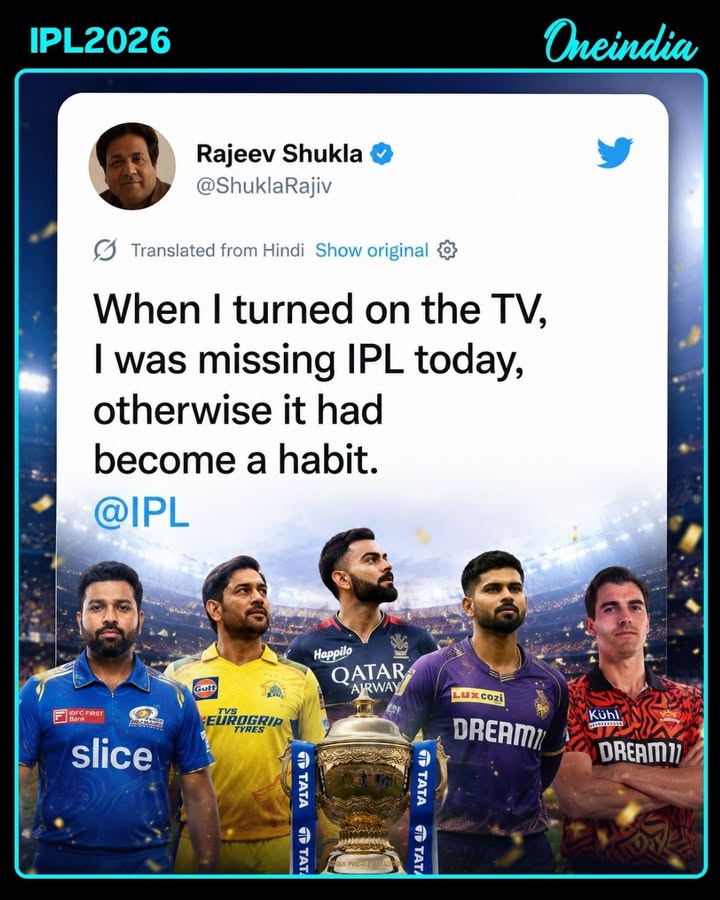 ‘Watching TV Felt Different Without IPL’: Rajeev Shukla