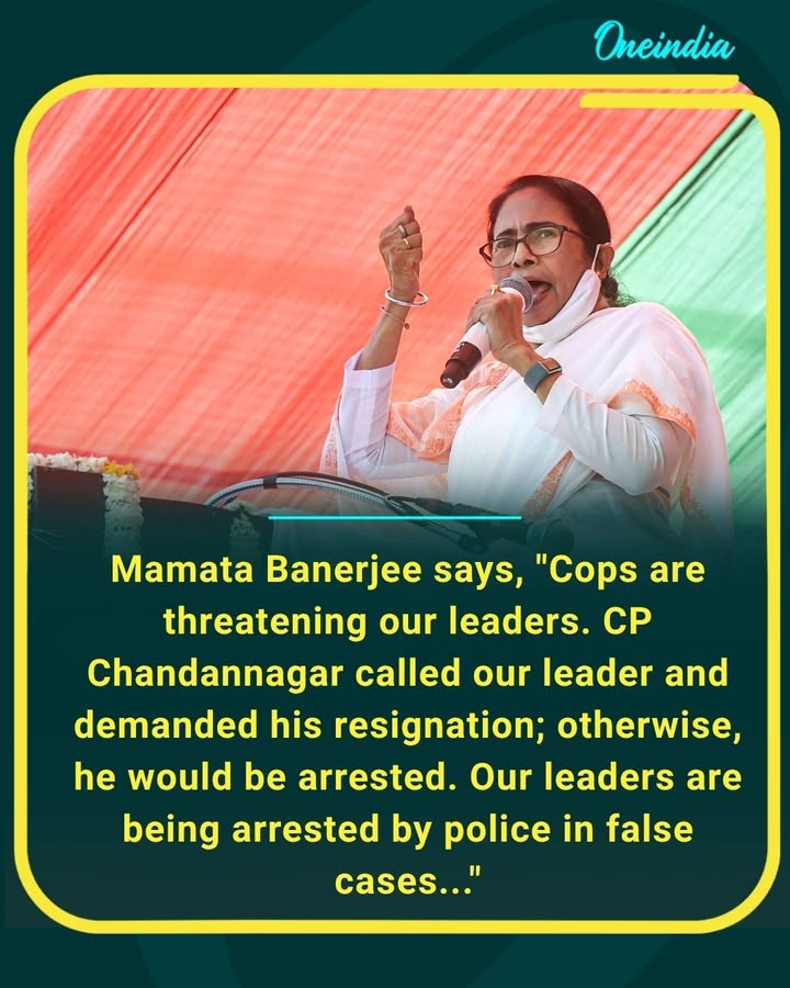 Mamata Banerjee alleges political pressure and misuse of police action, claiming several party leaders are facing threats, arrests, and false cases amid rising tensions in West Bengal.