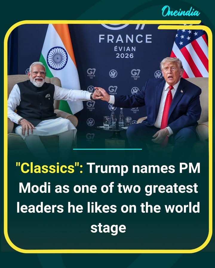 US President Donald Trump named Prime Minister Narendra Modi among the two greatest leaders he admires on the world stage, describing him as a 'classic' leader during his remarks.