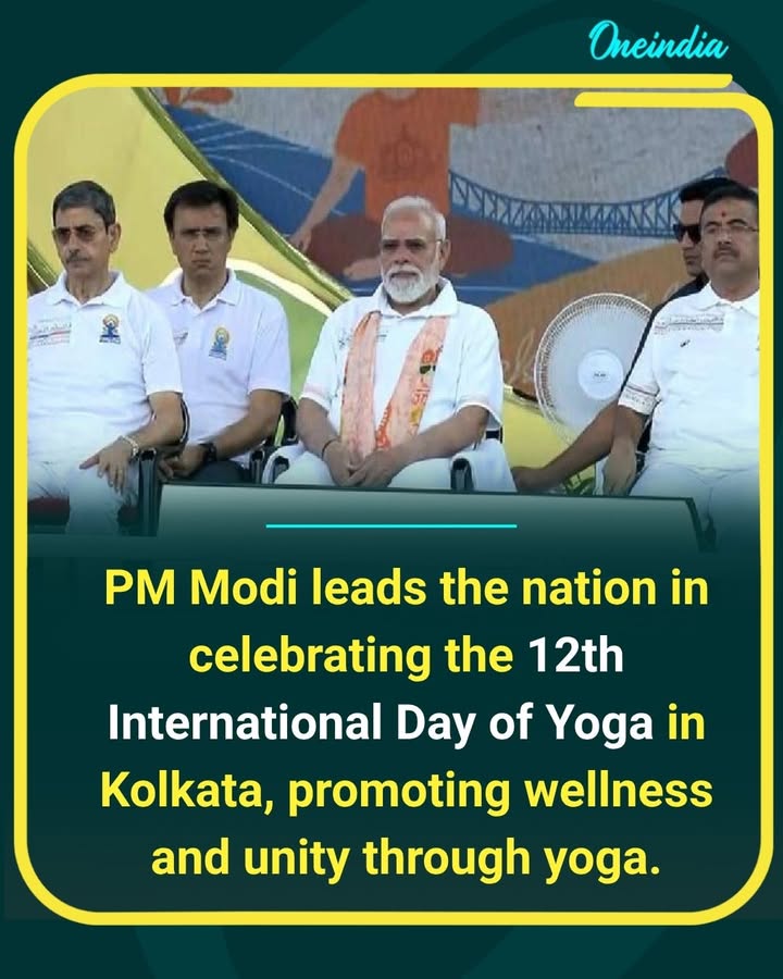 PM Modi leads national observance for 12th International Day of Yoga in Kolkata