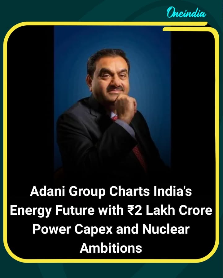 Adani Group has outlined a bold energy roadmap that includes around ₹2 lakh crore annual investment in infrastructure and a strong push into nuclear power. The plan also targets up to 10 GW of nuclear capacity by 2035, alongside major expansion in overall power generation and clean energy systems. The strategy reflects a long-term focus on strengthening India’s energy security and supporting its transition toward diversified, low-carbon sources.