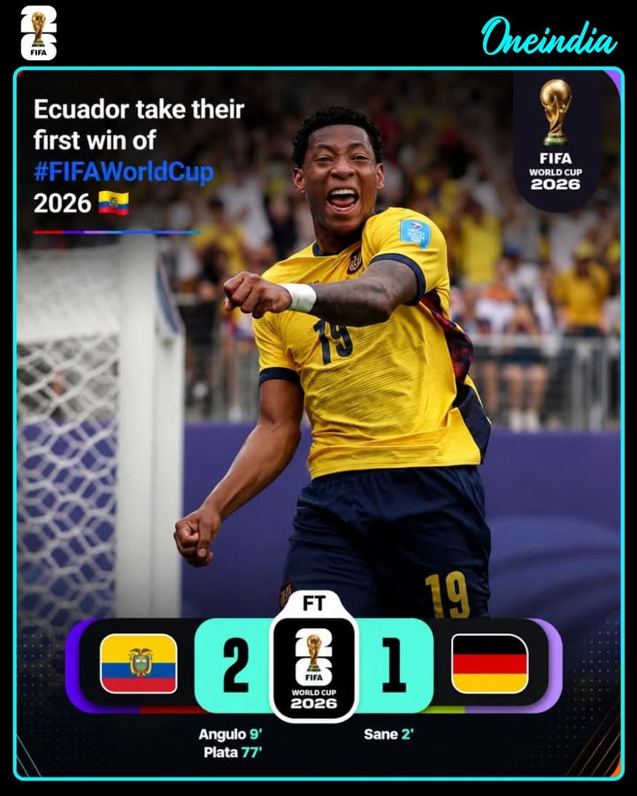 Ecuador make history by securing their first victory at the FIFA World Cup 2026!  A memorable performance and a huge moment for Ecuadorian football.