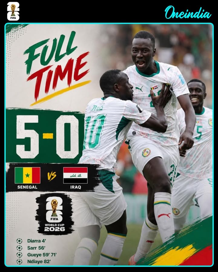 Senegal are off the mark! A commanding performance secures their first victory of the FIFA World Cup 2026 campaign and keeps their momentum alive.