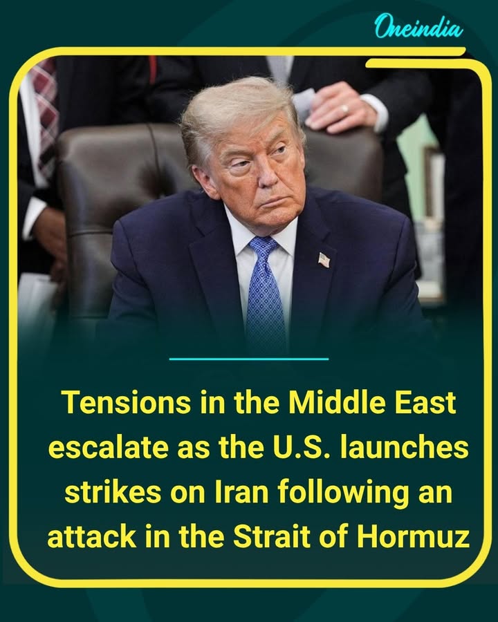 The U.S. has carried out retaliatory strikes on Iran after an attack on a cargo ship in the Strait of Hormuz.