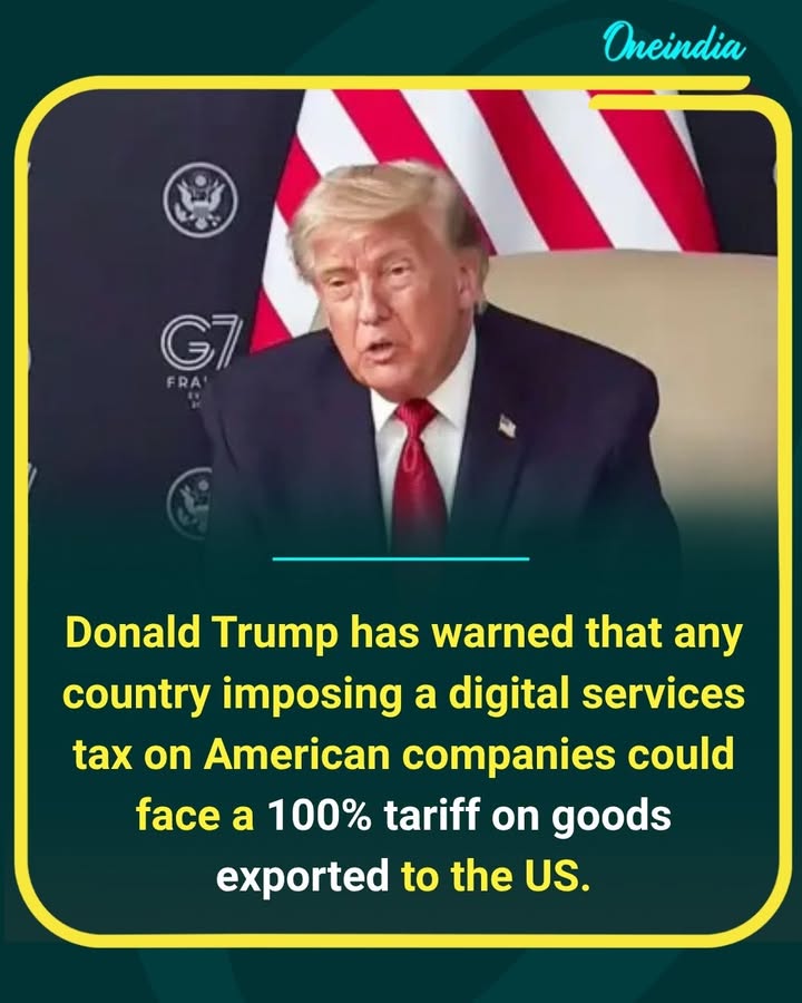 Trade tensions are rising as President Donald Trump issues a strong warning against digital services taxes targeting US tech firms.