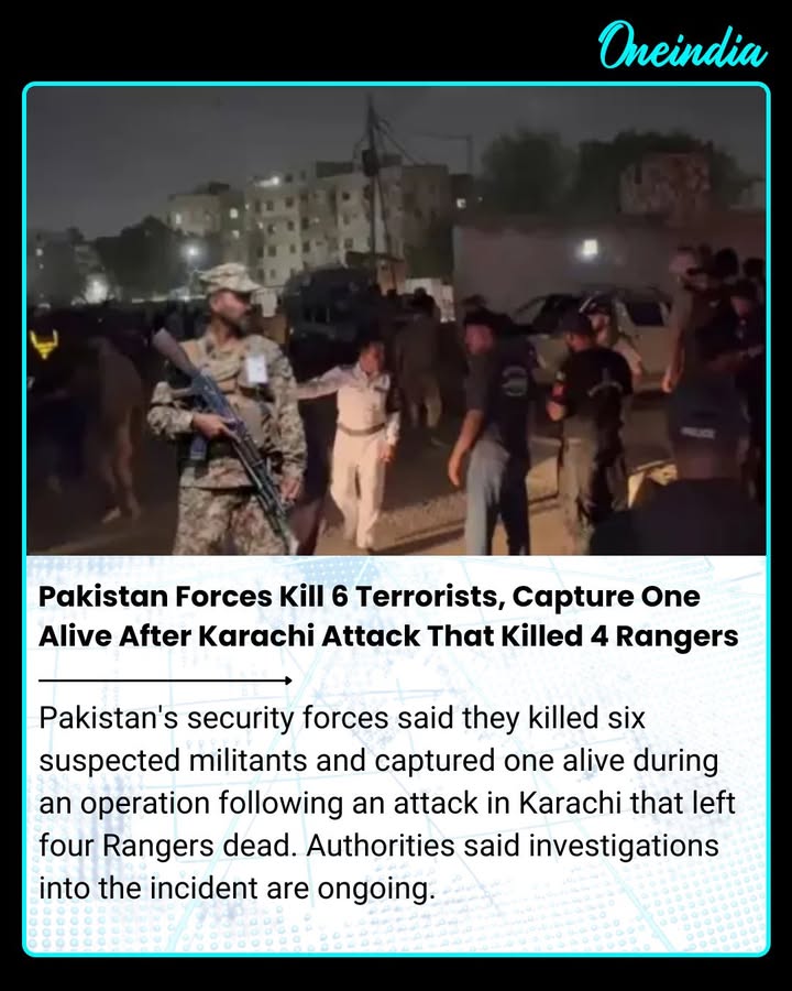Pakistan Forces Kill 6 Militants After Karachi Attack