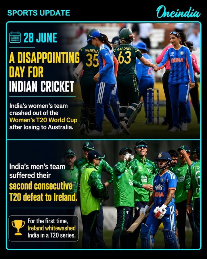 June 28 Turns Into a Tough Day for Indian Cricket