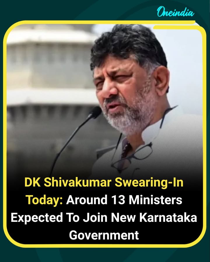 Karnataka Set for New Government as DK Shivakumar Swearing-In Ceremony Takes Place Today