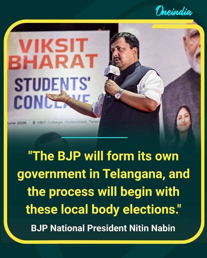 The BJP has set its sights on Telangana, with party leadership expressing confidence that the journey to forming the next government begins with the upcoming local body elections.