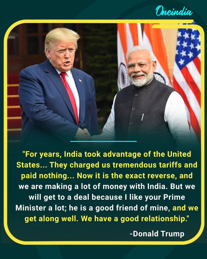 US President Donald Trump says trade relations between India and the United States are evolving, expressing confidence that both nations will reach an agreement. He also praised Prime Minister Narendra Modi, calling him a good friend and highlighting the strong relationship between the two countries.