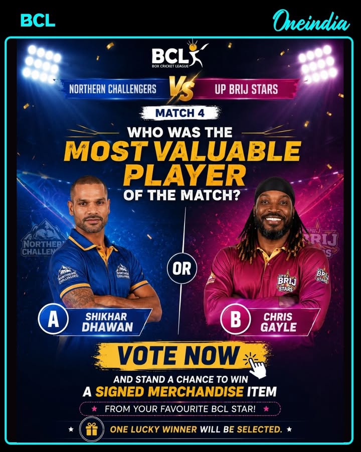 Vote now and stand a chance to win a signed merchandise item from your favourite BCL star!
One lucky winner will be selected.