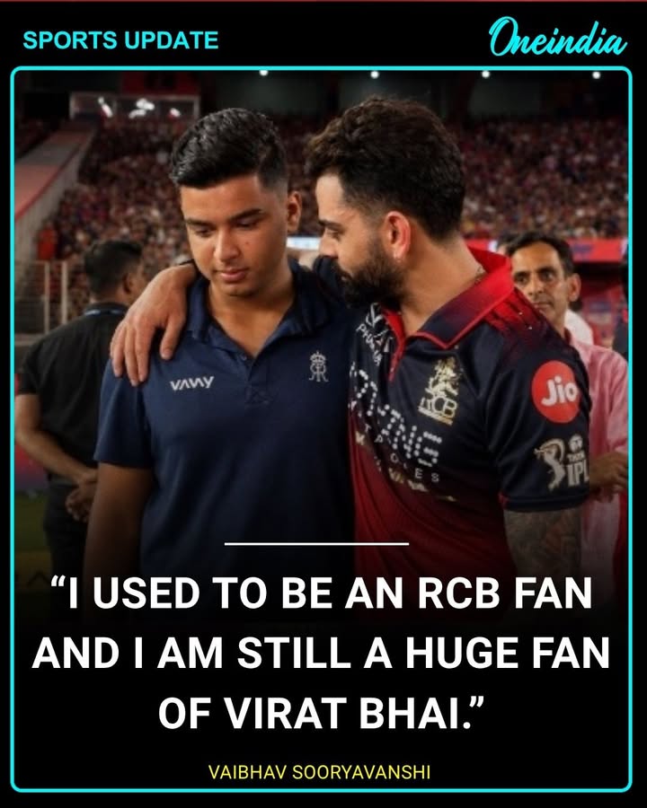 “I Used to Be an RCB Fan”: Vaibhav Sooryavanshi’s Admiration for Virat Kohli Shines Through