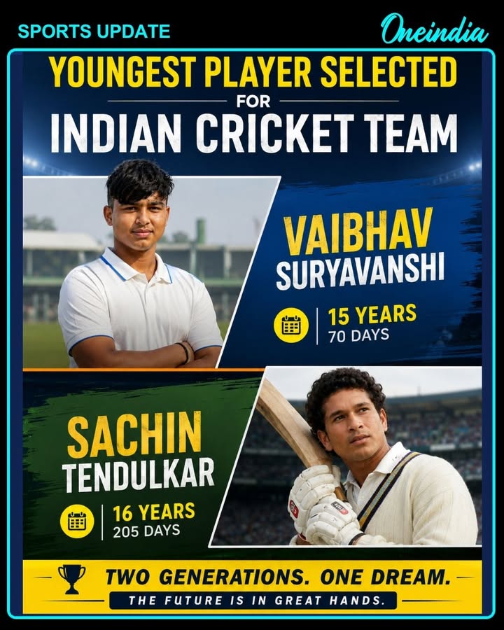 Younger Than Sachin at Selection: Suryavanshi Creates History